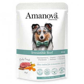 AMANOVA IRRESISTIBLE ΥΓΡΗ ΤΡΟΦΗ ΣΚΥΛΟΥ BEEF 100γρ.