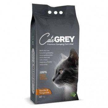 CATS GREY ΑΜΜΟΣ ΓΑΤΑΣ CLUMPING VANILLA & TANGERINE 10kg